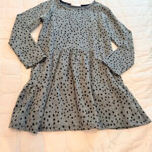 Stylish Gray ZARA Polka Dot Kids Dress